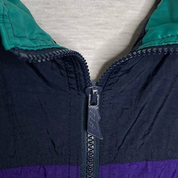 Vintage Retro Reebok Windbreaker Jacket Colorblock - Picture 5 of 6
